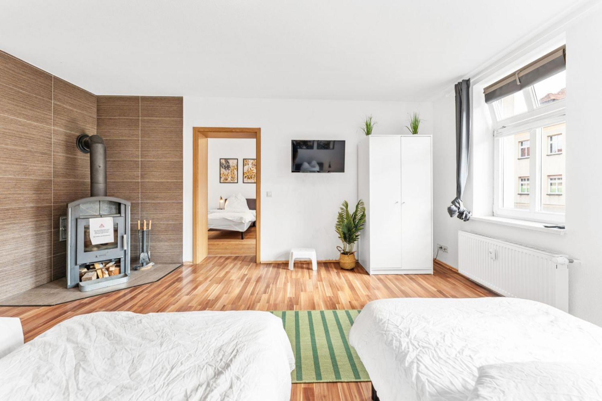 Cosy Apartment With Balcony And Fireplace Jüterbog Exteriér fotografie